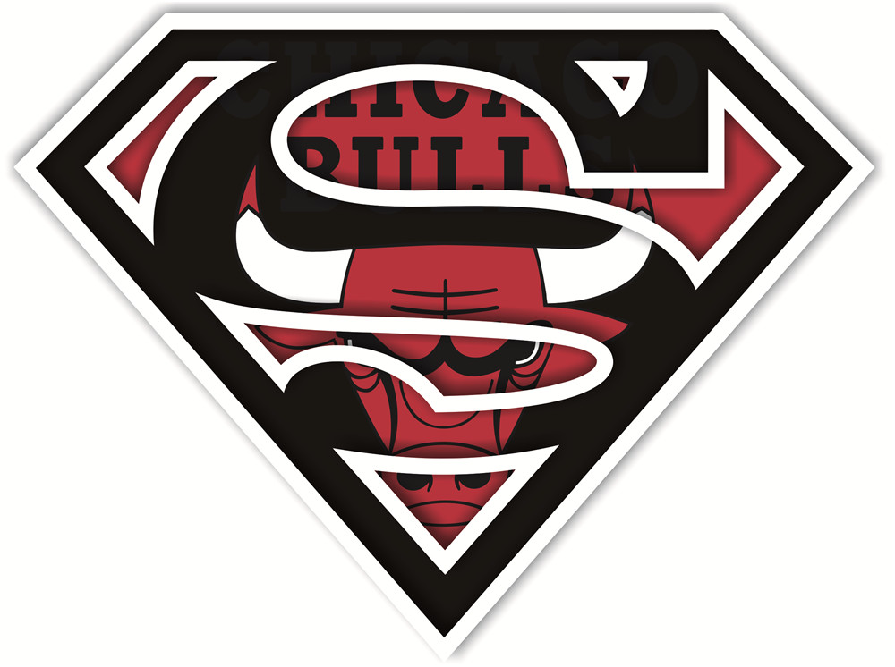 Chicago Bulls superman fabric transfer